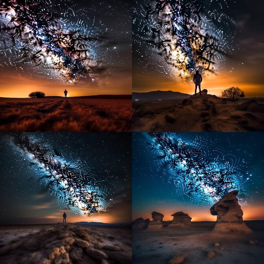 Astrophotography style, Midjourney V5.1, render 1 of 4