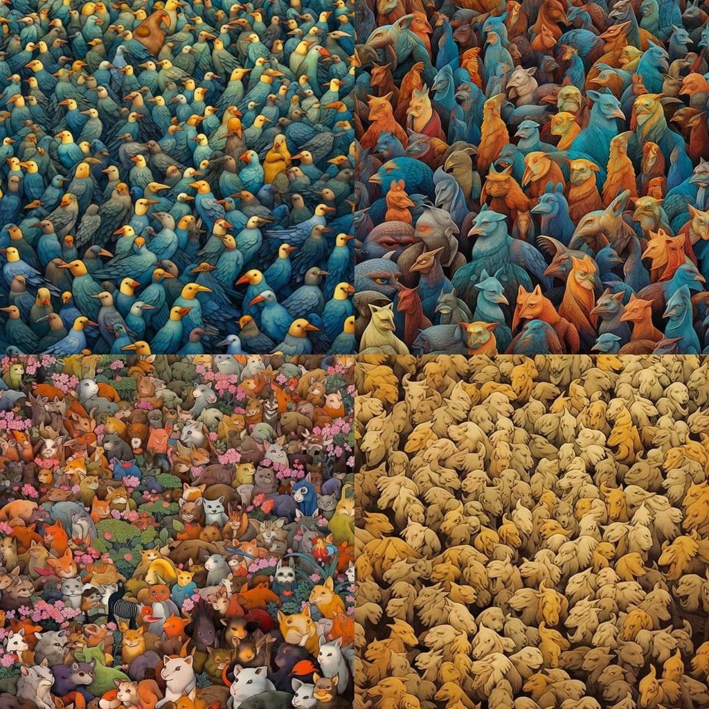 Autostereogram style, Midjourney V5.1, render 1 of 4