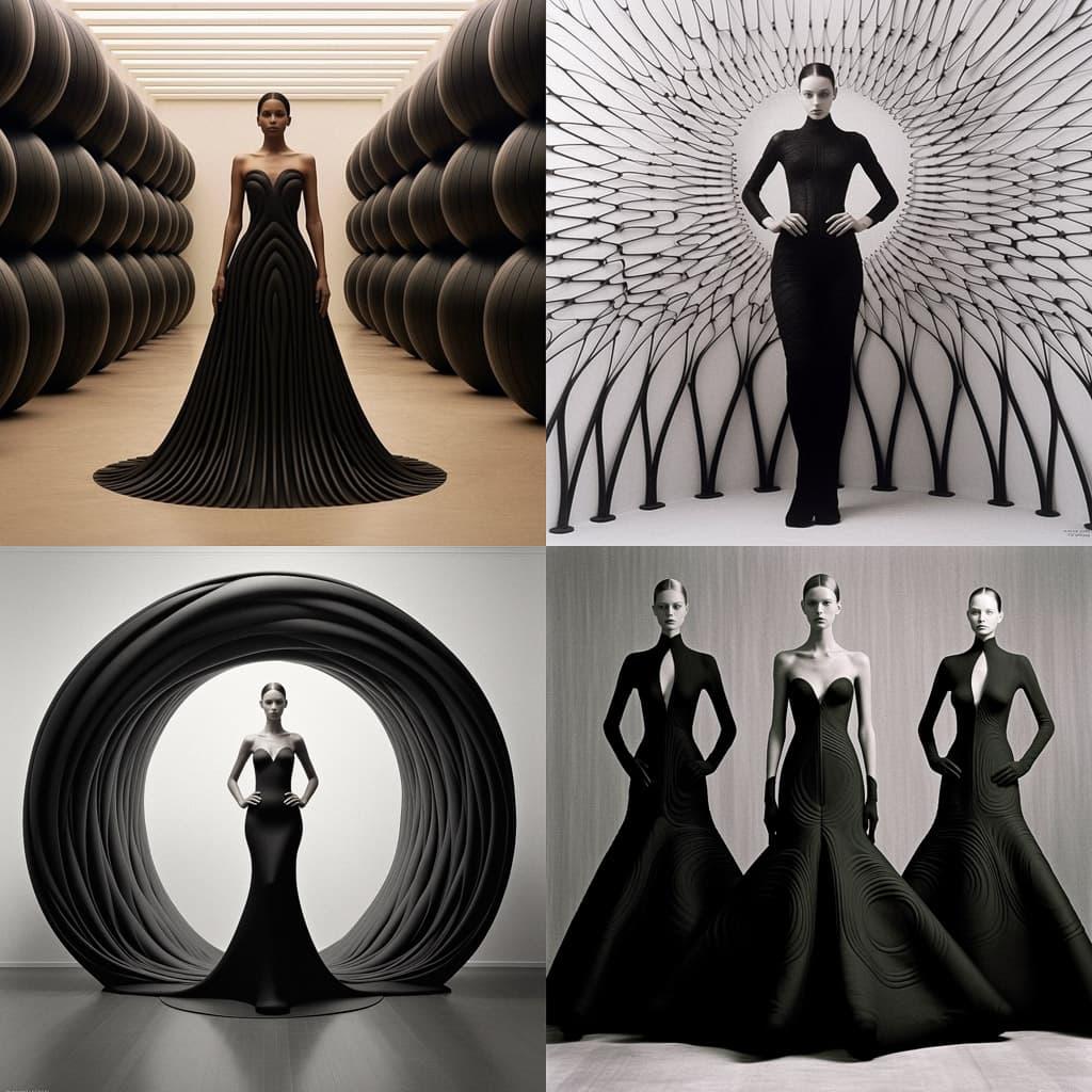 Azzedine Alaia style, Midjourney V5.1, render 1 of 4
