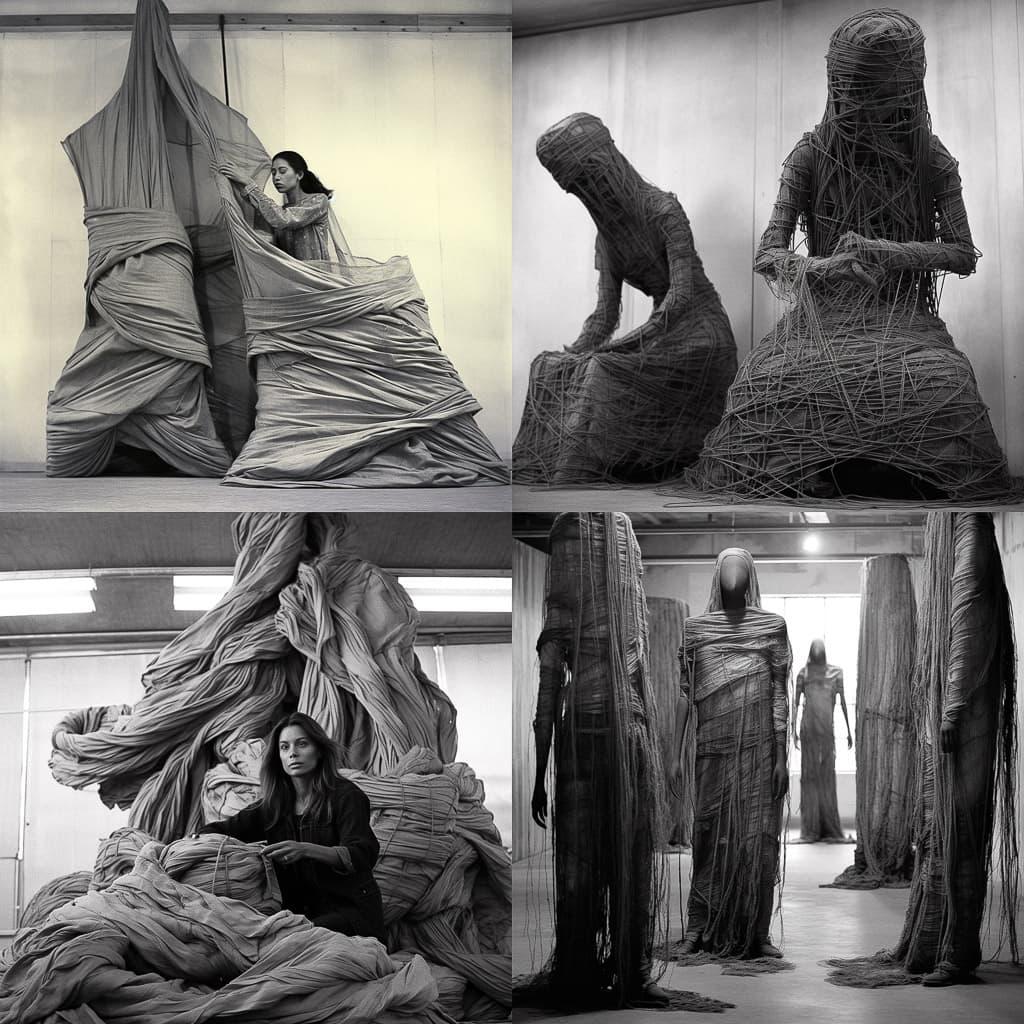 Barbara Chase-Riboud style, Midjourney V5.1, render 1 of 4