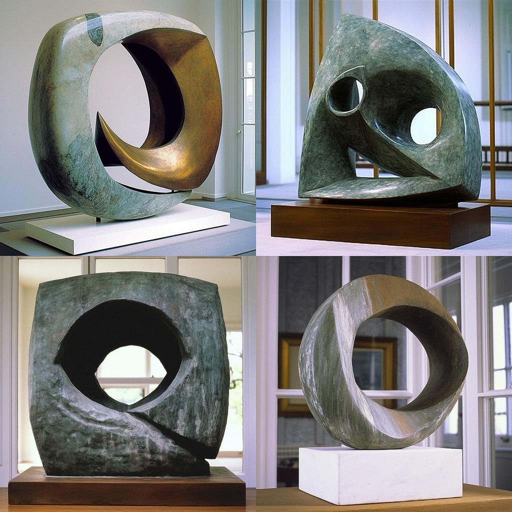 Barbara Hepworth style, Midjourney V5.1, render 1 of 4