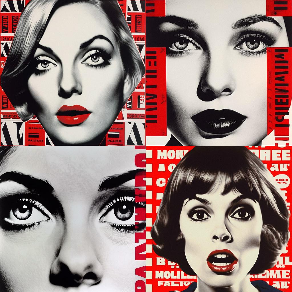 Barbara Kruger style, Midjourney V5.1, render 1 of 4