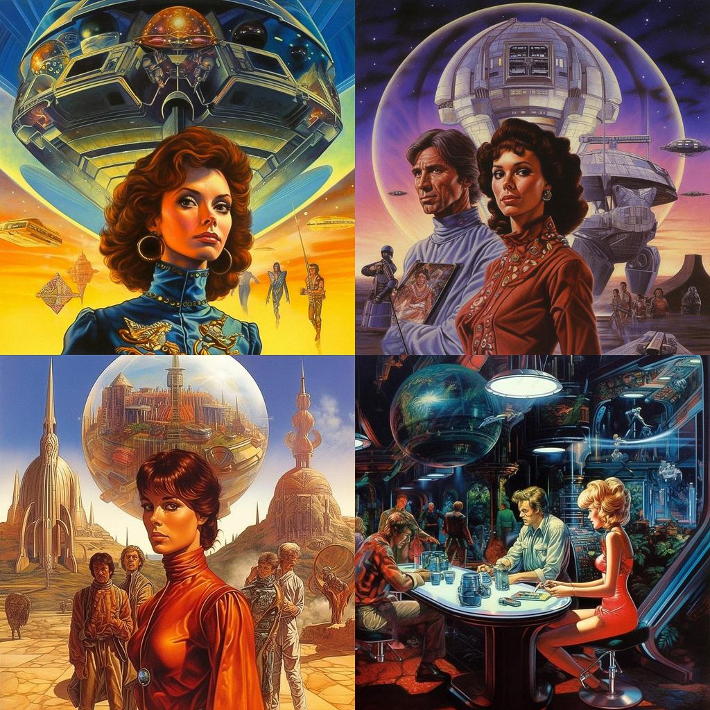 Barclay Shaw style, Midjourney V5.1, render 1 of 4