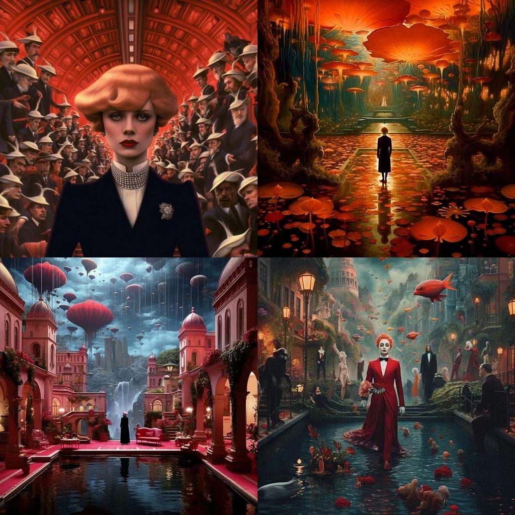 Baz Luhrmann style, Midjourney V5.1, render 1 of 4