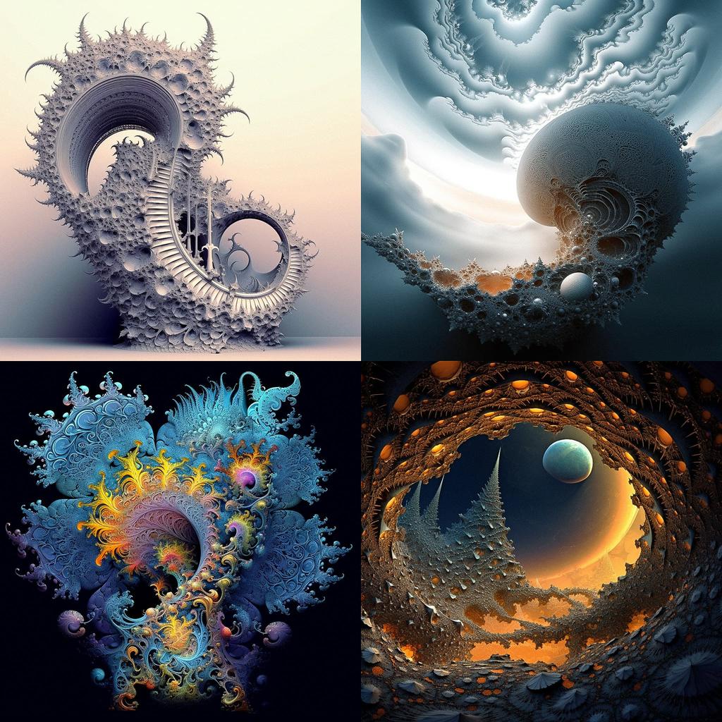 Benoit B. Mandelbrot style, Midjourney V5.1, render 1 of 4