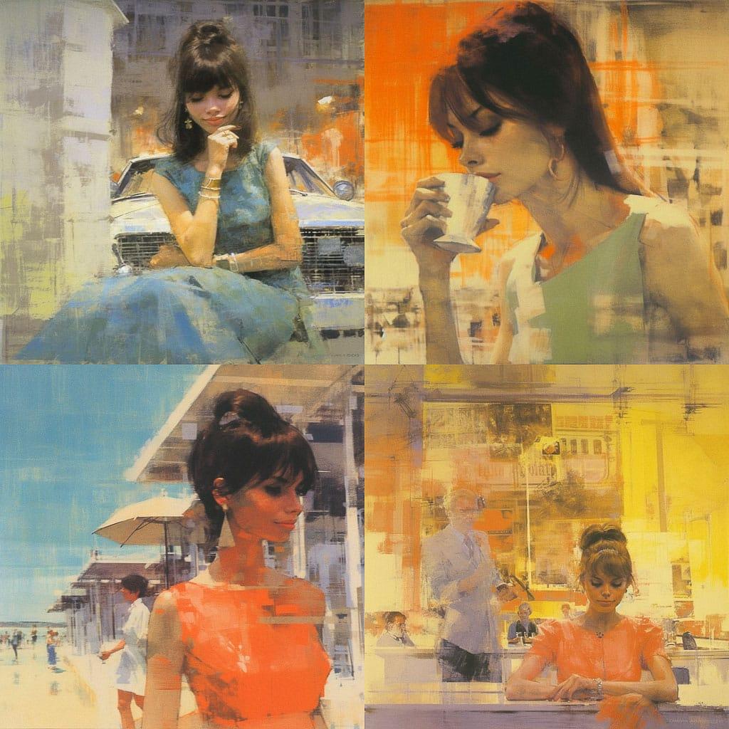 Bernie Fuchs style, Midjourney V5.1, render 1 of 4