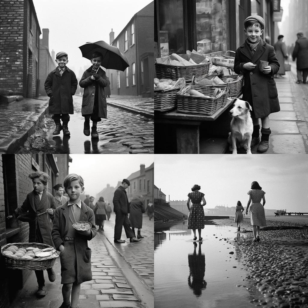 Bert Hardy style, Midjourney V5.1, render 1 of 4