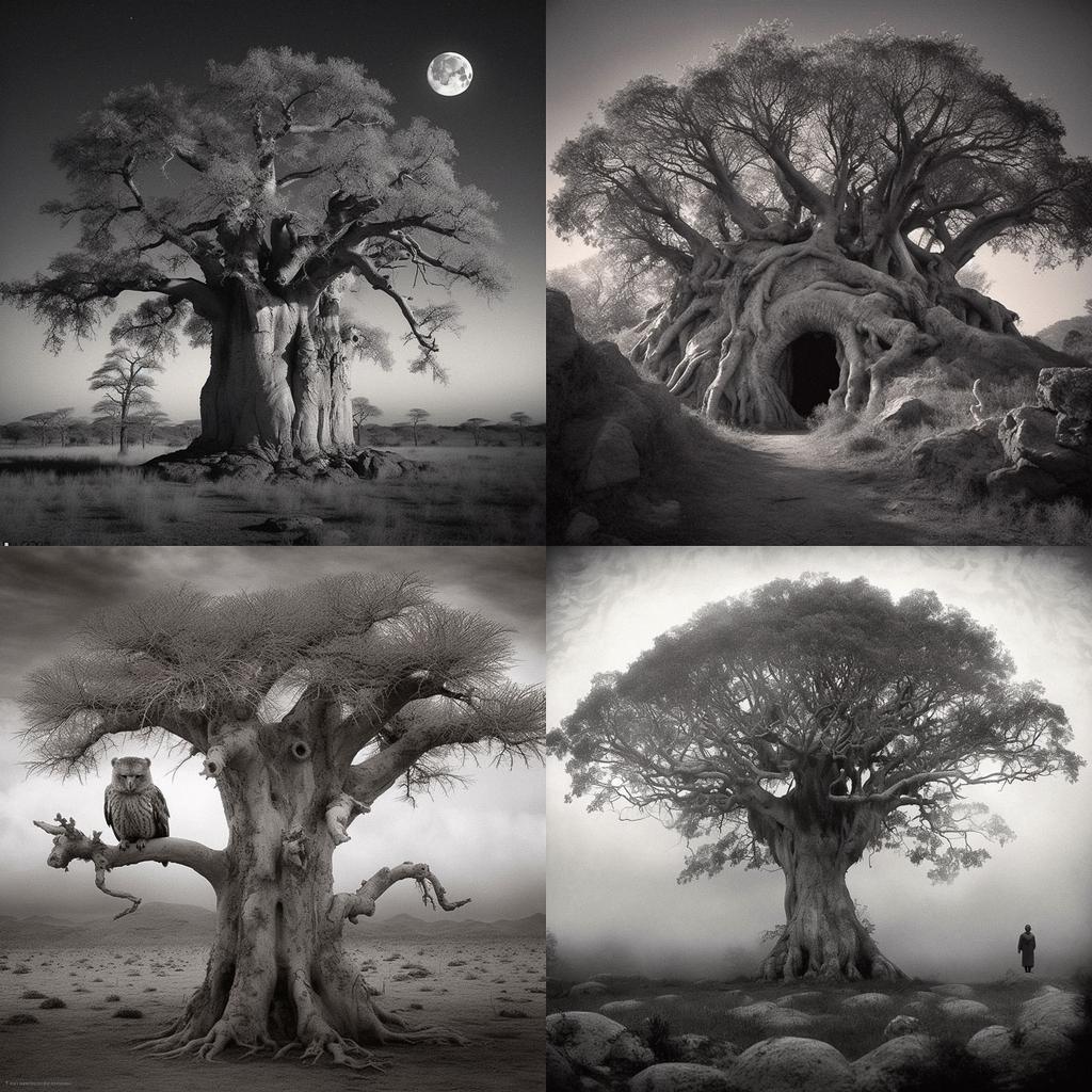 Beth Moon style, Midjourney V5.1, render 1 of 4