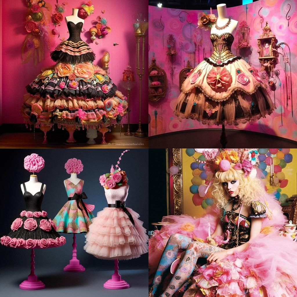 Betsey Johnson style, Midjourney V5.1, render 1 of 4