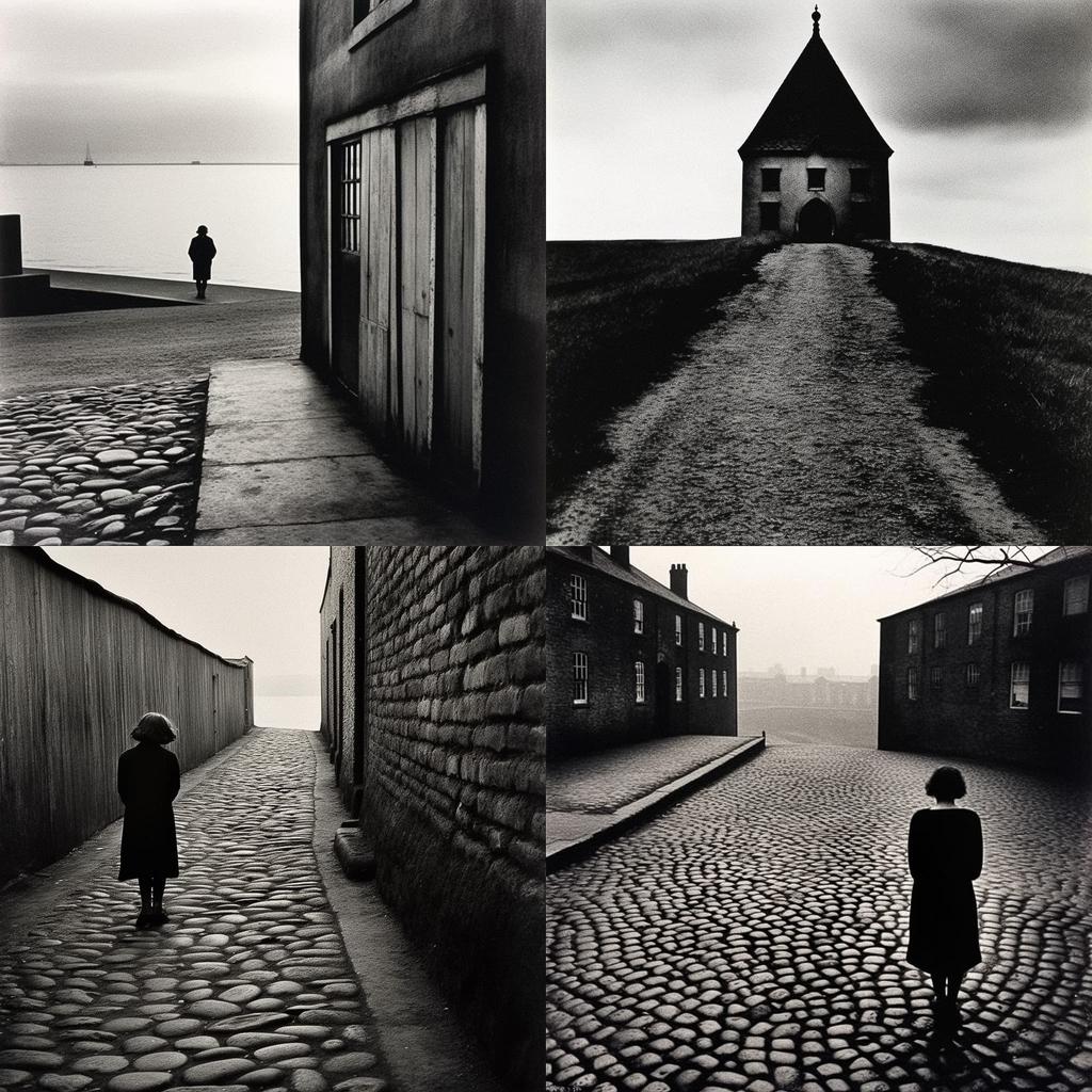 Bill Brandt style, Midjourney V5.1, render 1 of 4