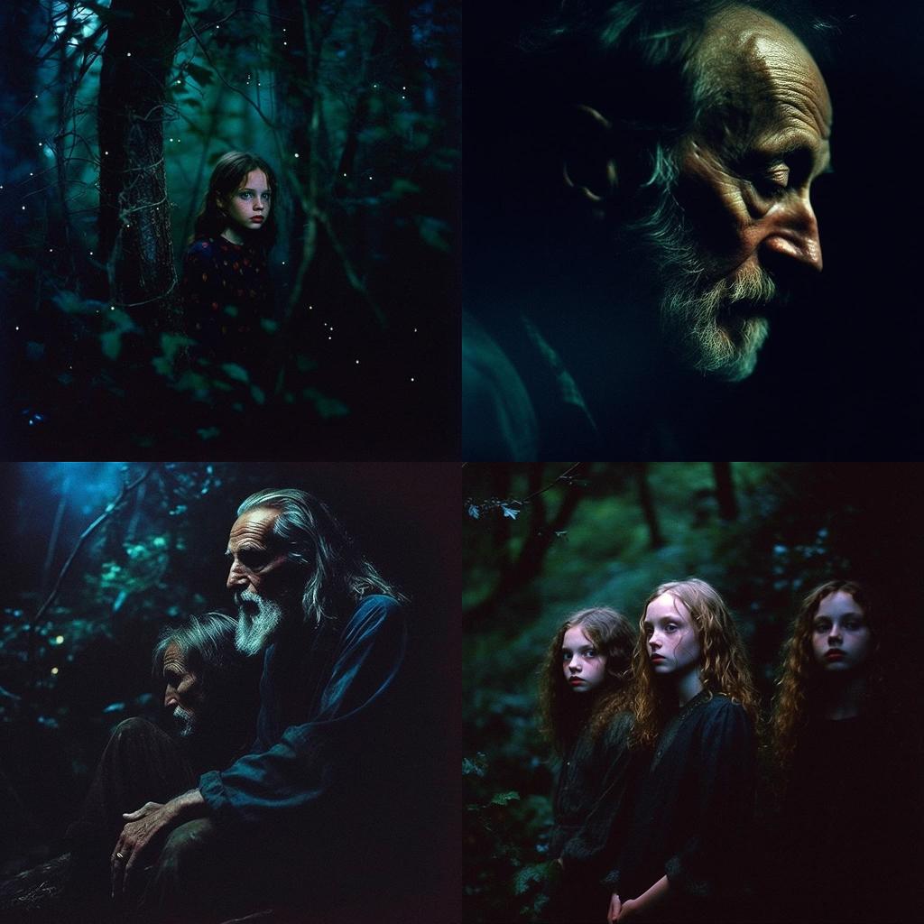 Bill Henson style, Midjourney V5.1, render 1 of 4