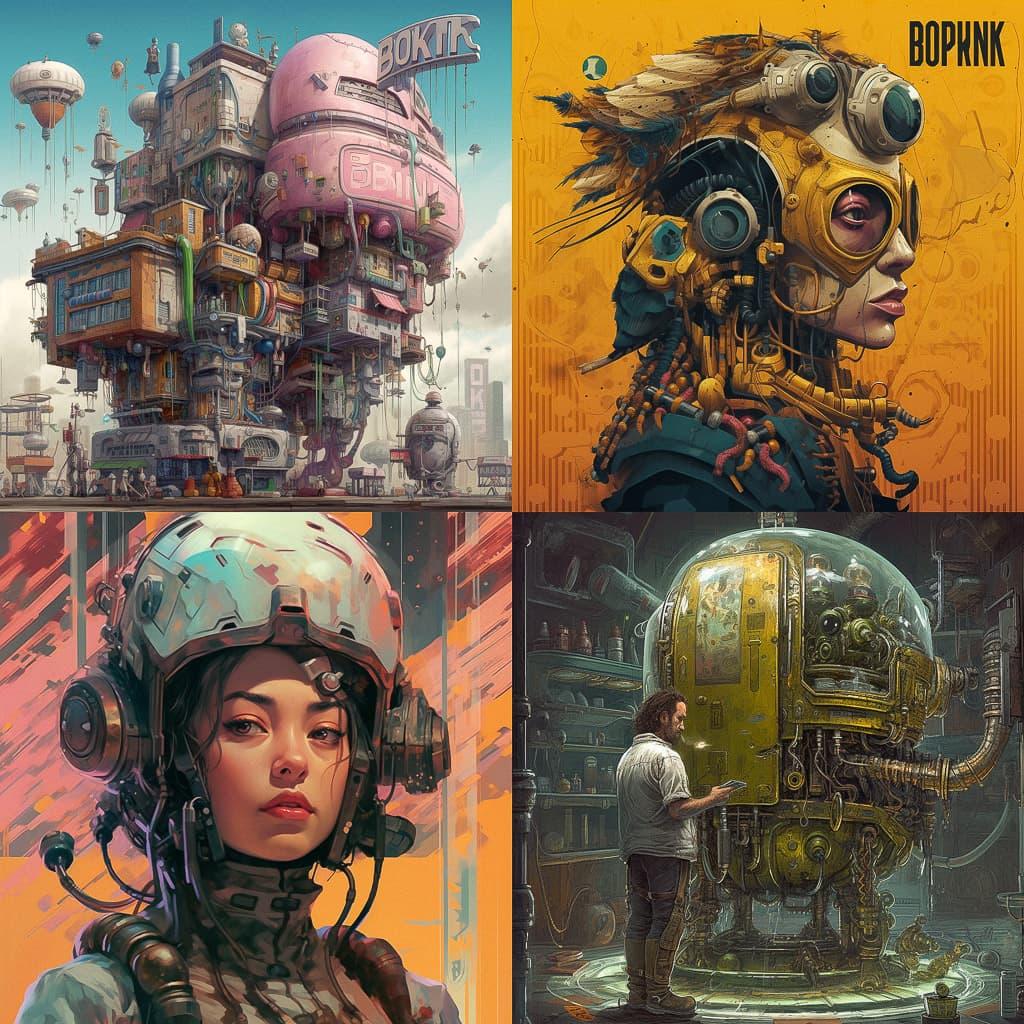 Biopunk style, Midjourney V5.1, render 1 of 4