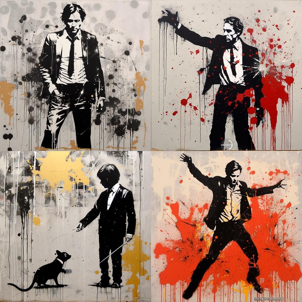 Blek le Rat style, Midjourney V5.1, render 1 of 4