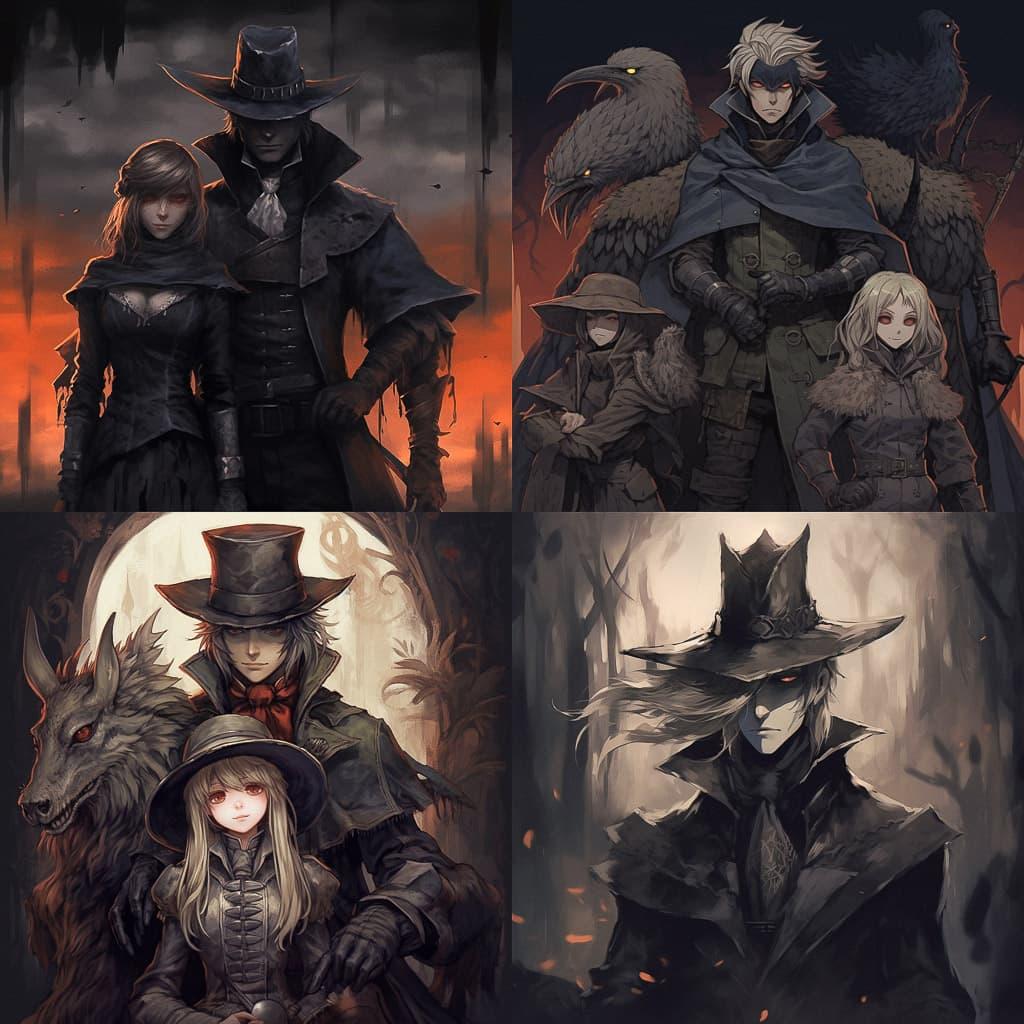 Bloodborne style, Midjourney V5.1, render 1 of 4