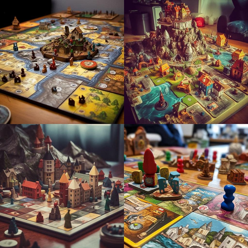 Board game style, Midjourney V5.1, render 1 of 4
