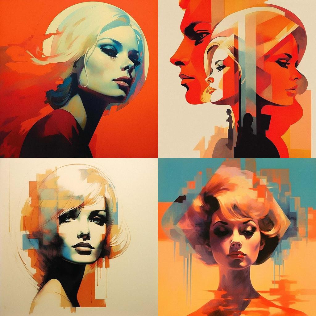 Bob Peak style, Midjourney V5.1, render 1 of 4