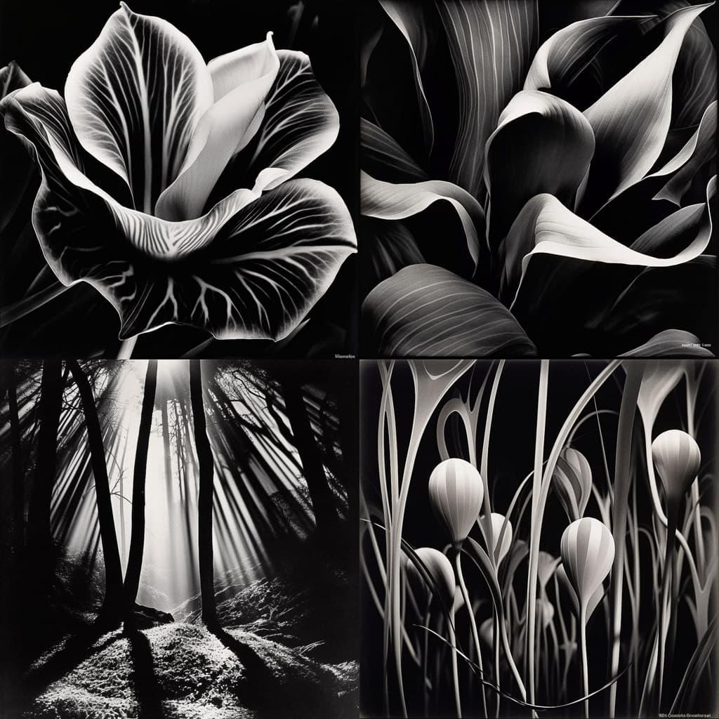 Brett Weston style, Midjourney V5.1, render 1 of 4