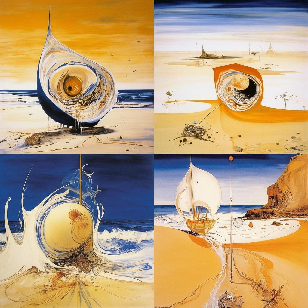 Brett Whiteley style, Midjourney V5.1, render 1 of 4