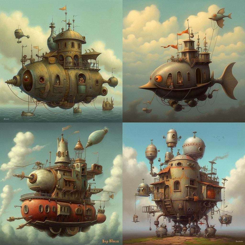 Brian Despain style, Midjourney V5.1, render 1 of 4