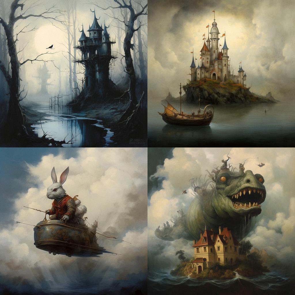Brian Mashburn style, Midjourney V5.1, render 1 of 4