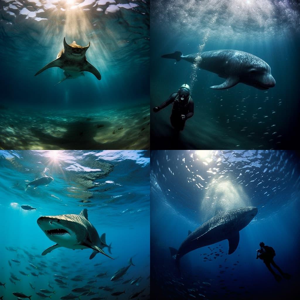 Brian Skerry style, Midjourney V5.1, render 1 of 4
