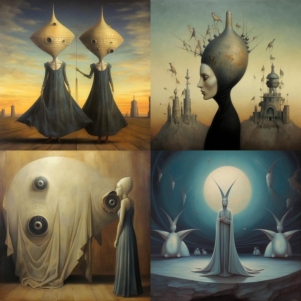 Bridget Bate Tichenor style, Midjourney V5.1, render 1 of 4