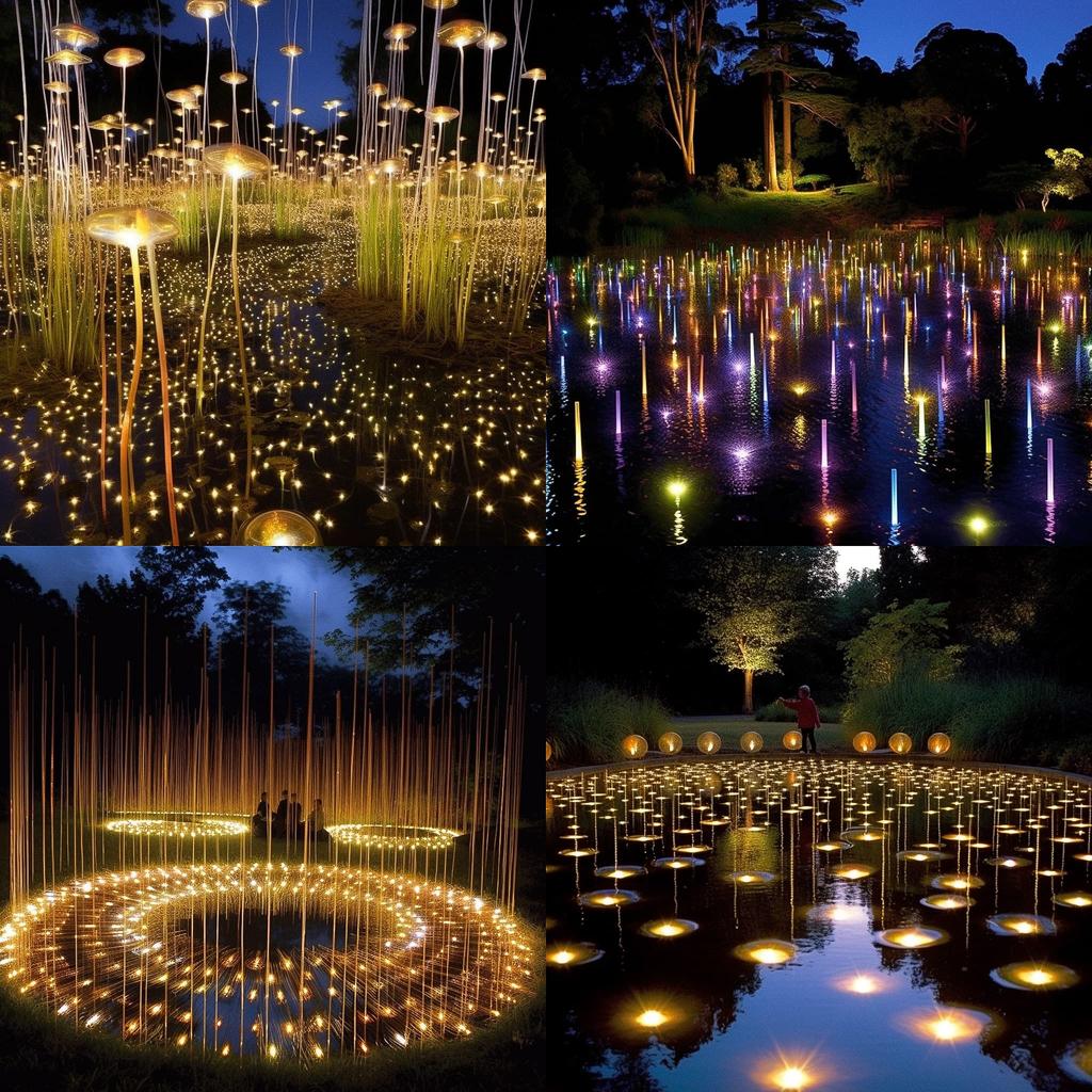 Bruce Munro style, Midjourney V5.1, render 1 of 4