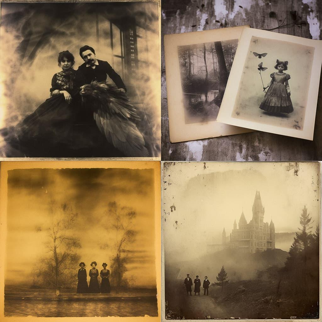 Calotype print style, Midjourney V5.1, render 1 of 4