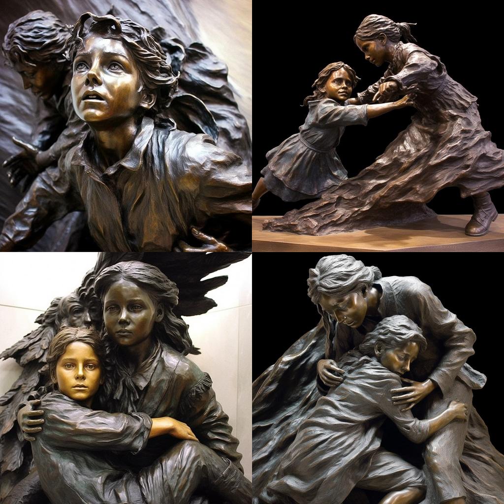 Camille Claudel style, Midjourney V5.1, render 1 of 4