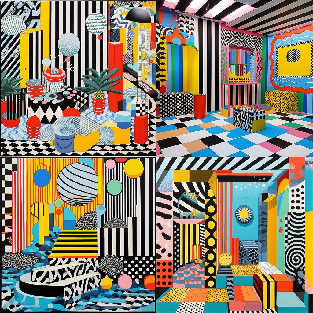 Camille Walala style, Midjourney V5.1, render 1 of 4