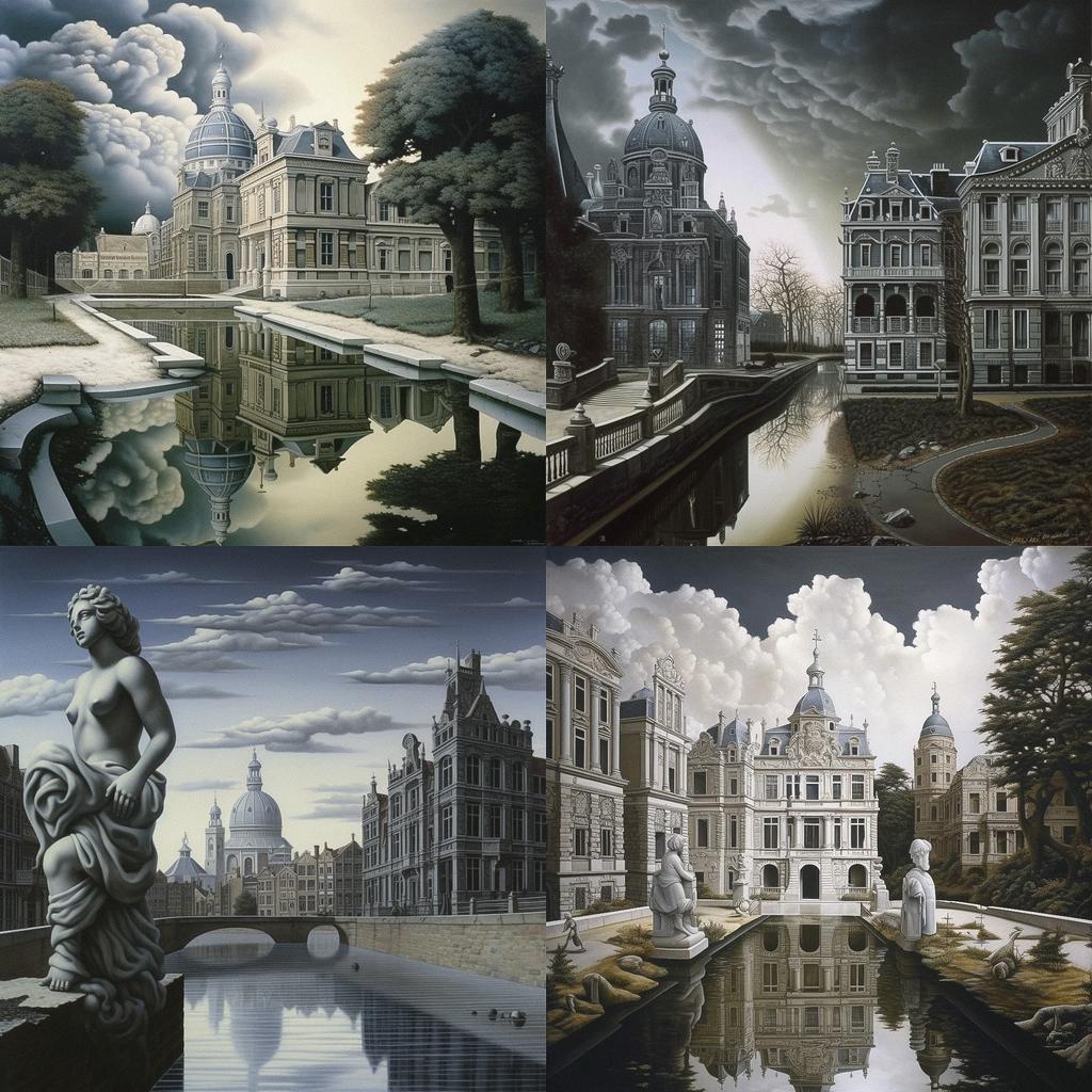 Carel Willink style, Midjourney V5.1, render 1 of 4