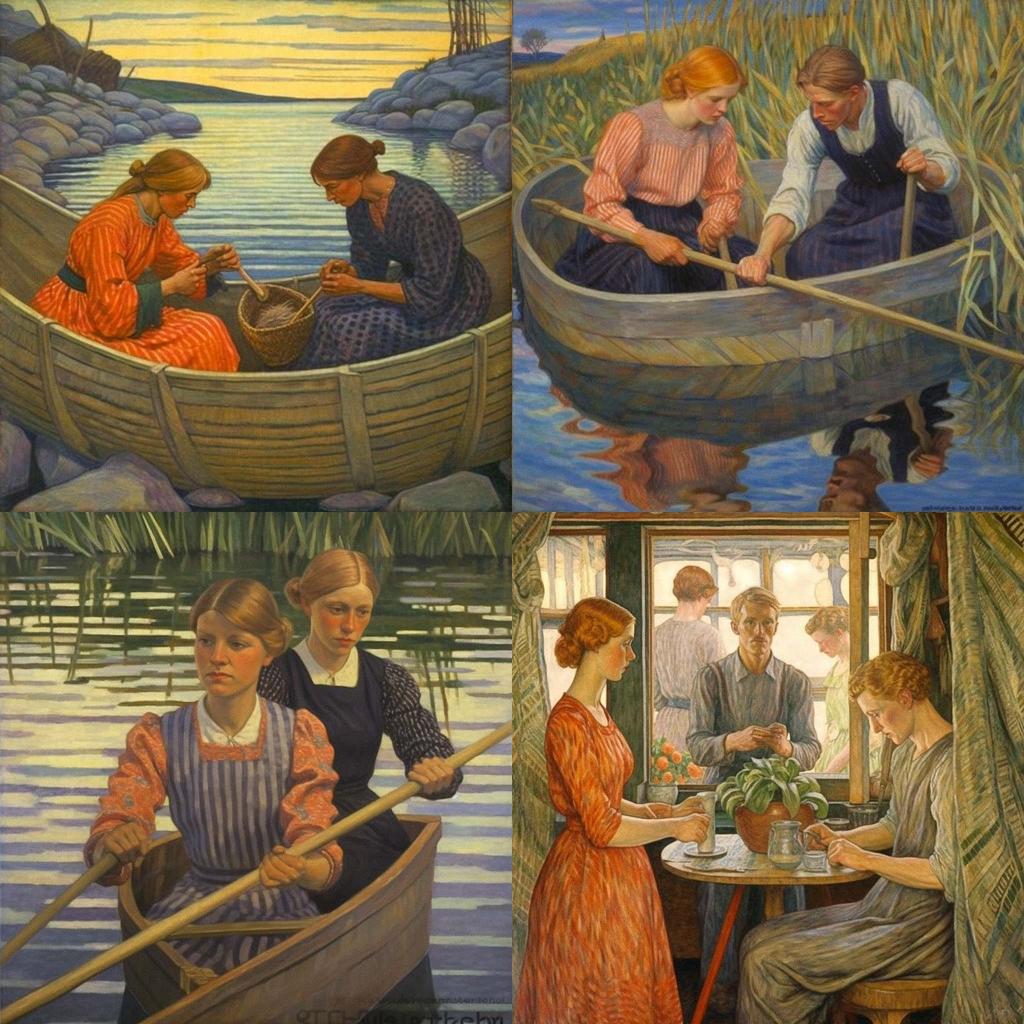 Carl Wilhelmson style, Midjourney V5.1, render 1 of 4