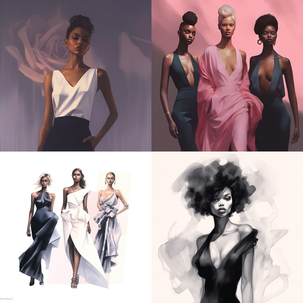Carly Cushnie style, Midjourney V5.1, render 1 of 4