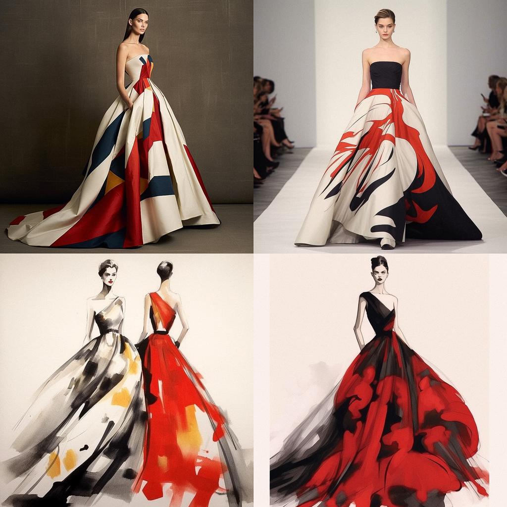 Carolina Herrera style, Midjourney V5.1, render 1 of 4
