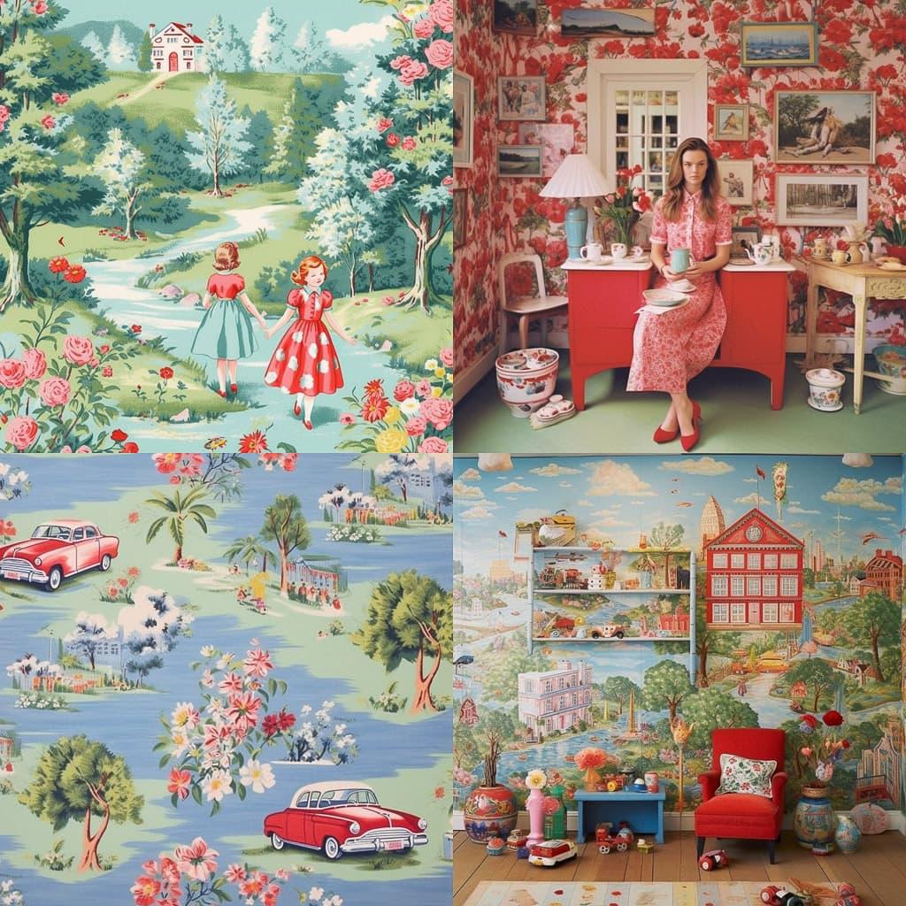 Cath Kidston style, Midjourney V5.1, render 1 of 4