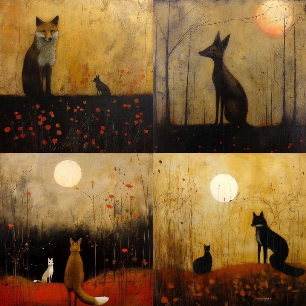 Catherine Hyde style, Midjourney V5.1, render 1 of 4