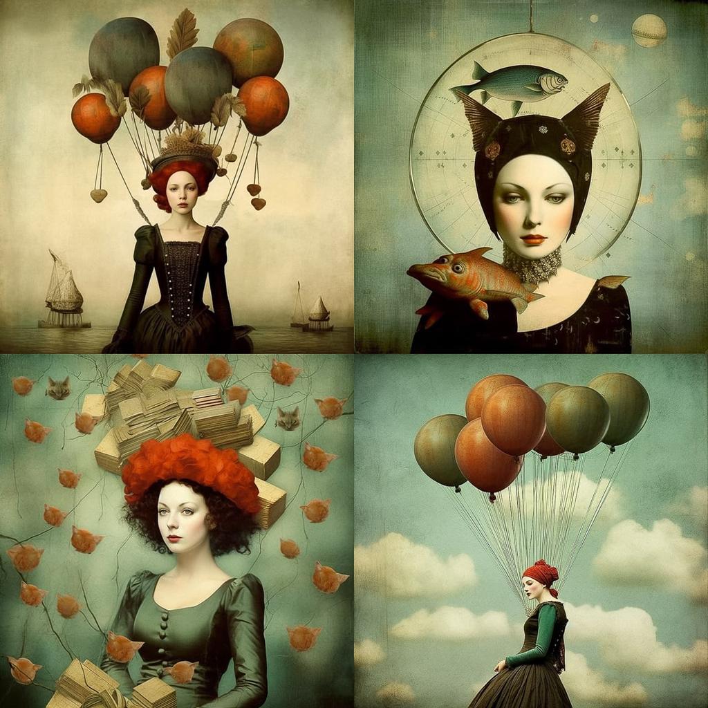 Catrin Welz-Stein style, Midjourney V5.1, render 1 of 4