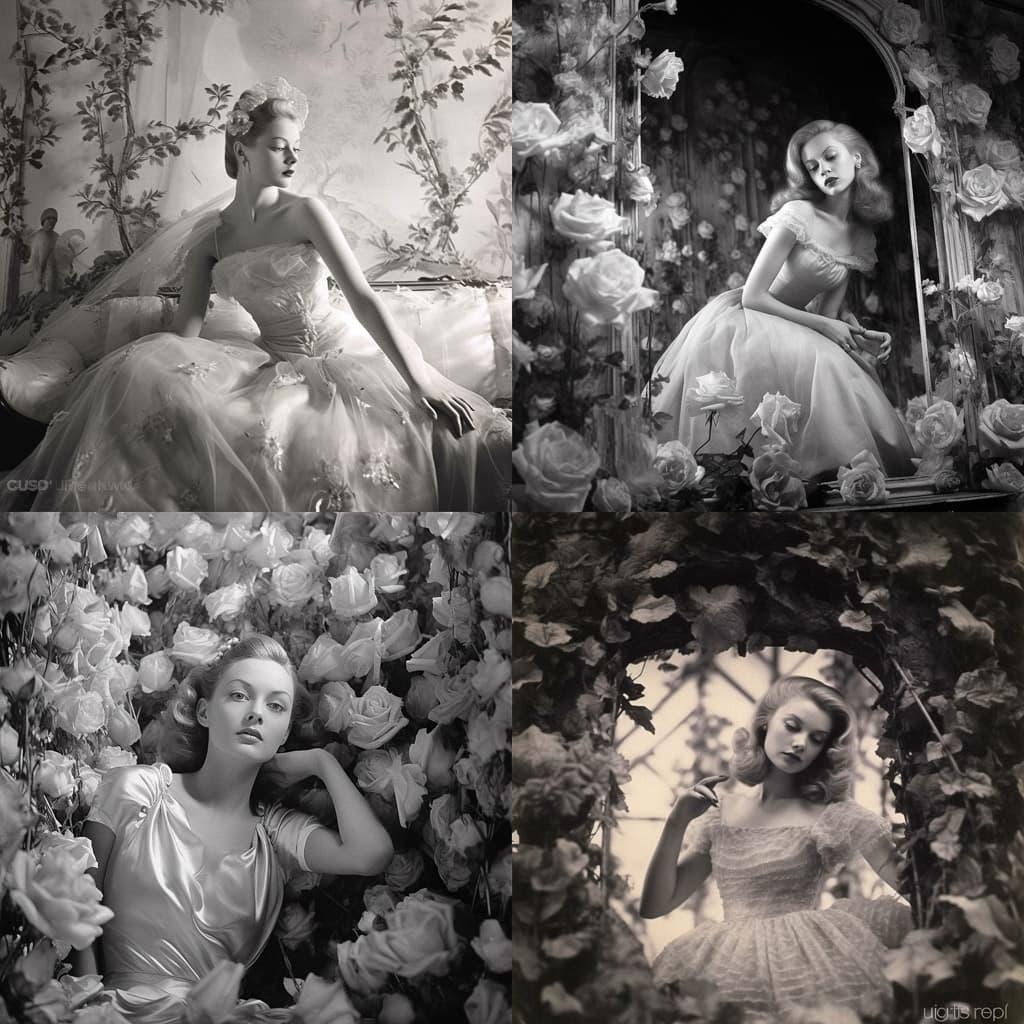 Cecil Beaton style, Midjourney V5.1, render 1 of 4
