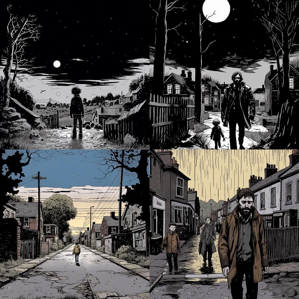 Charlie Adlard style, Midjourney V5.1, render 1 of 4