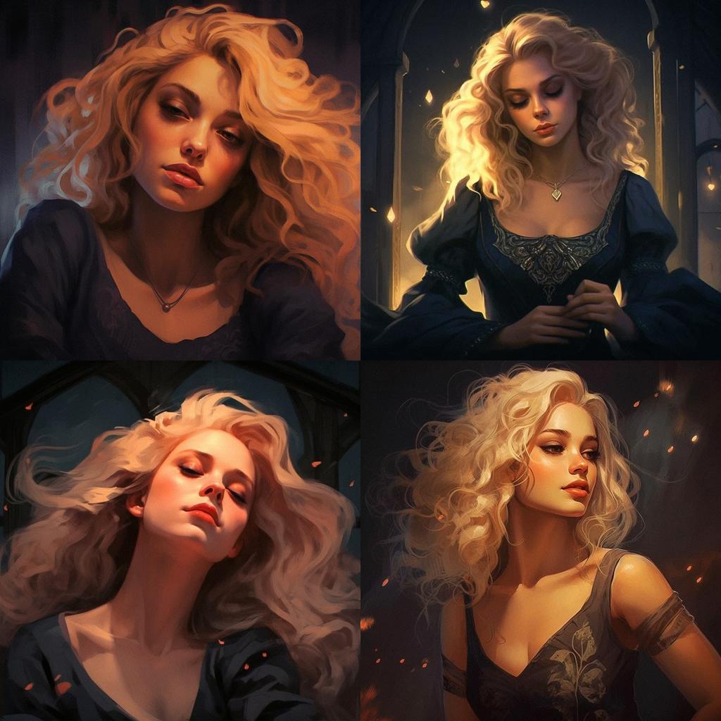 Charlie Bowater style, Midjourney V5.1, render 1 of 4