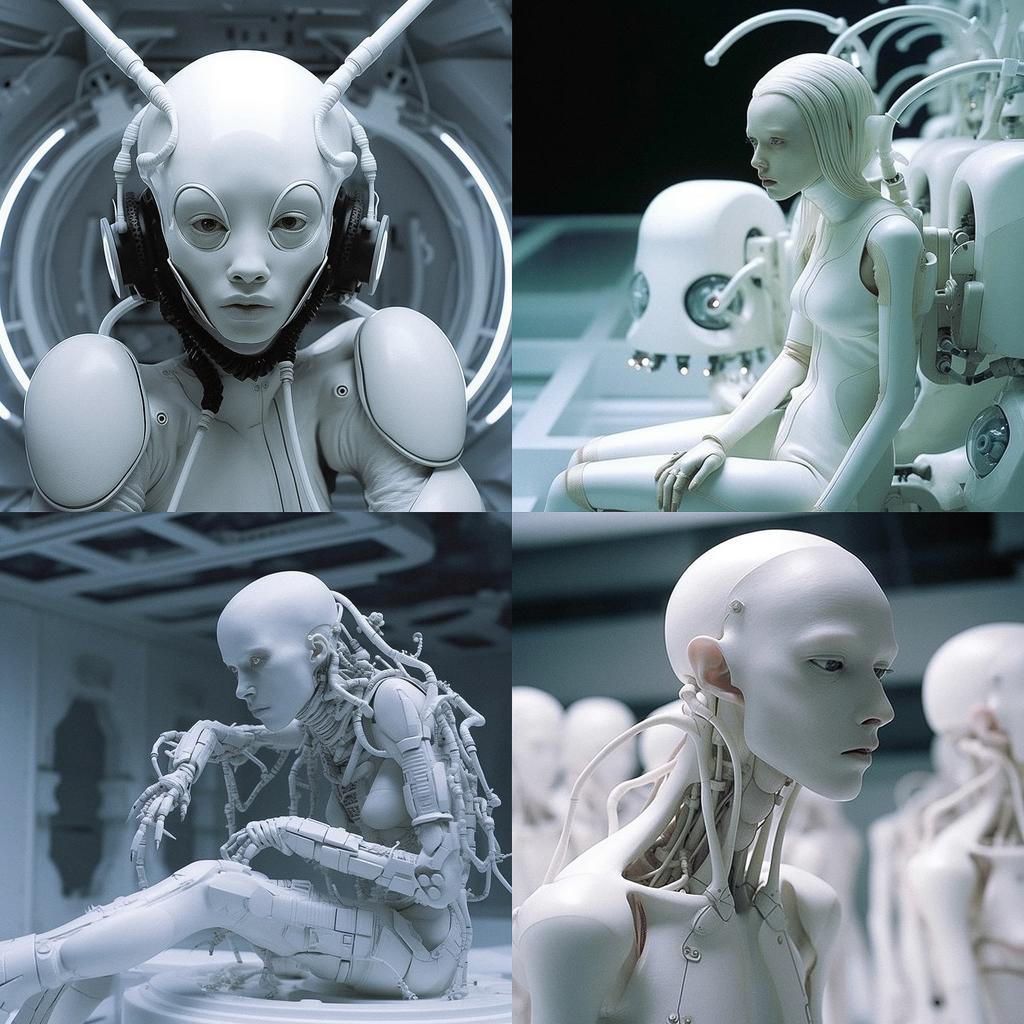 Chris Cunningham style, Midjourney V5.1, render 1 of 4