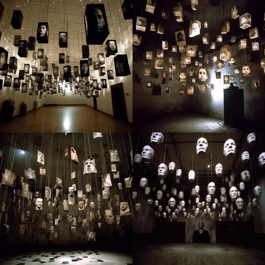 Christian Boltanski style, Midjourney V5.1, render 1 of 4