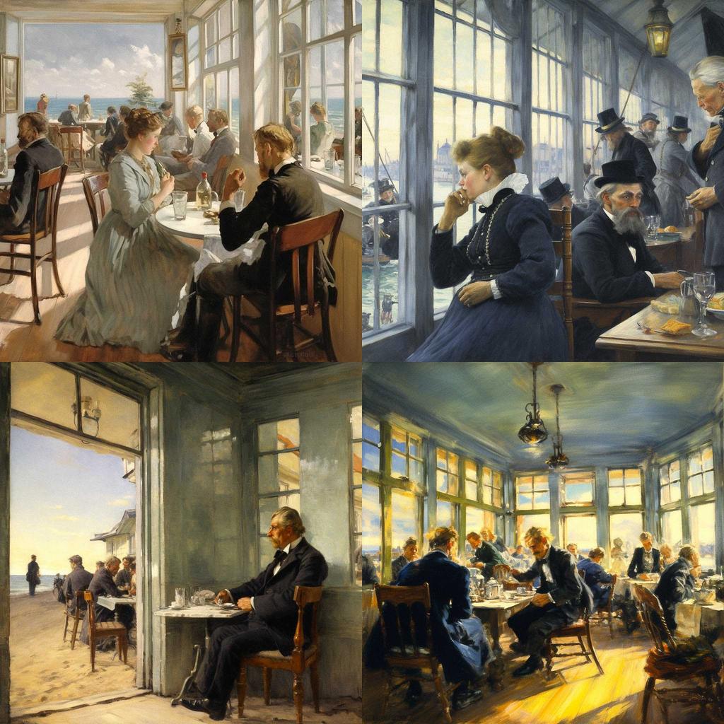 Christian Krohg style, Midjourney V5.1, render 1 of 4