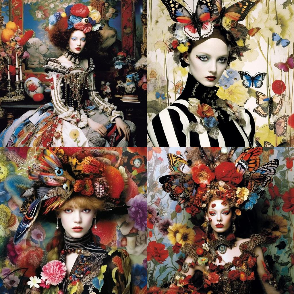 Christian Lacroix style, Midjourney V5.1, render 1 of 4