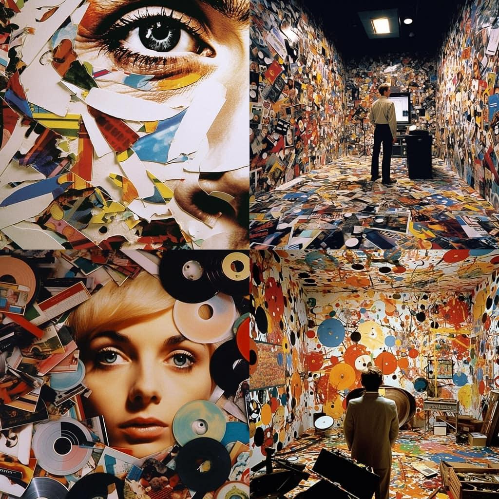 Christian Marclay style, Midjourney V5.1, render 1 of 4