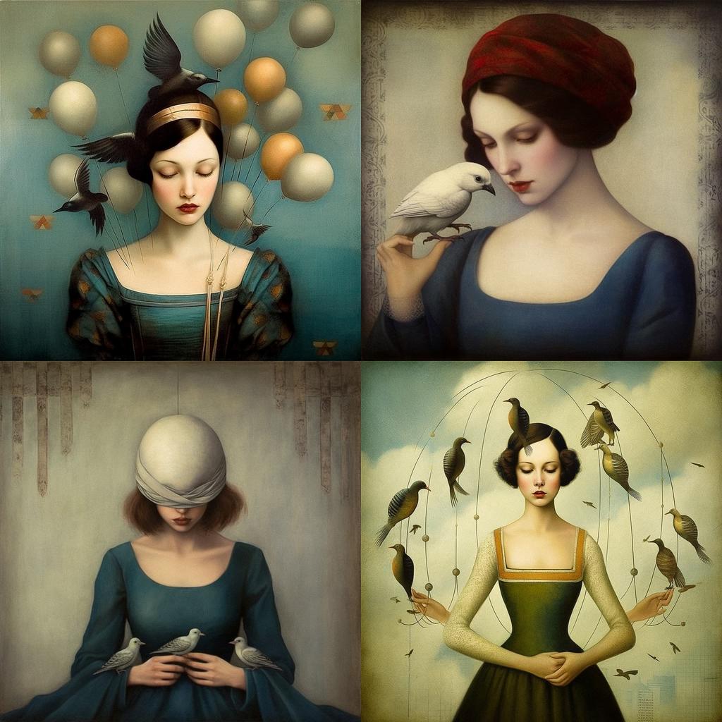 Christian Schloe style, Midjourney V5.1, render 1 of 4