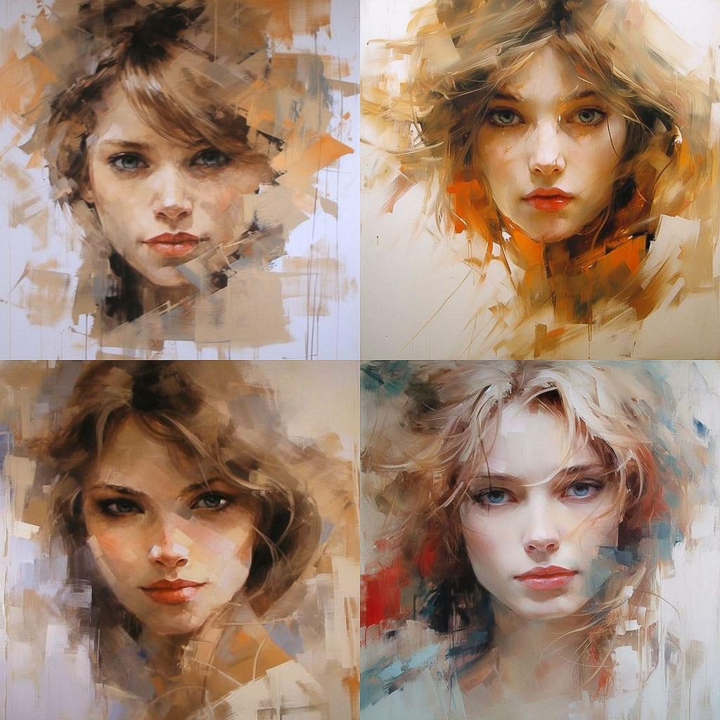 Christine Comyn style, Midjourney V5.1, render 1 of 4