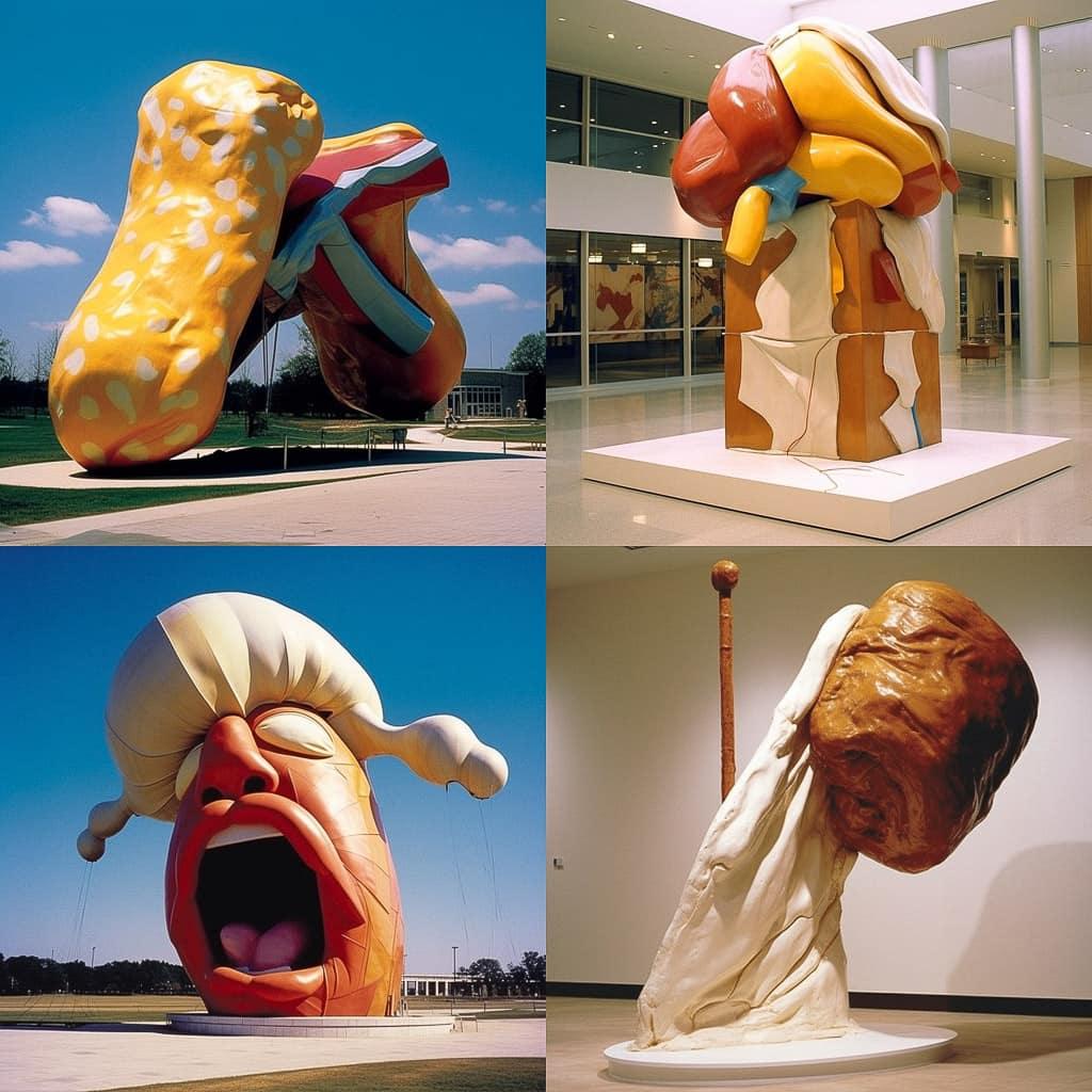 Claes Oldenburg style, Midjourney V5.1, render 1 of 4