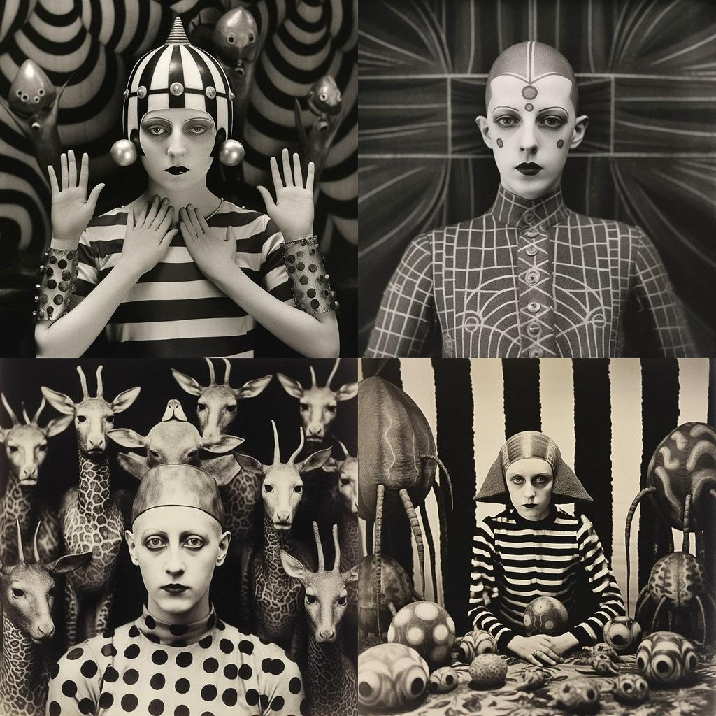 Claude Cahun style, Midjourney V5.1, render 1 of 4