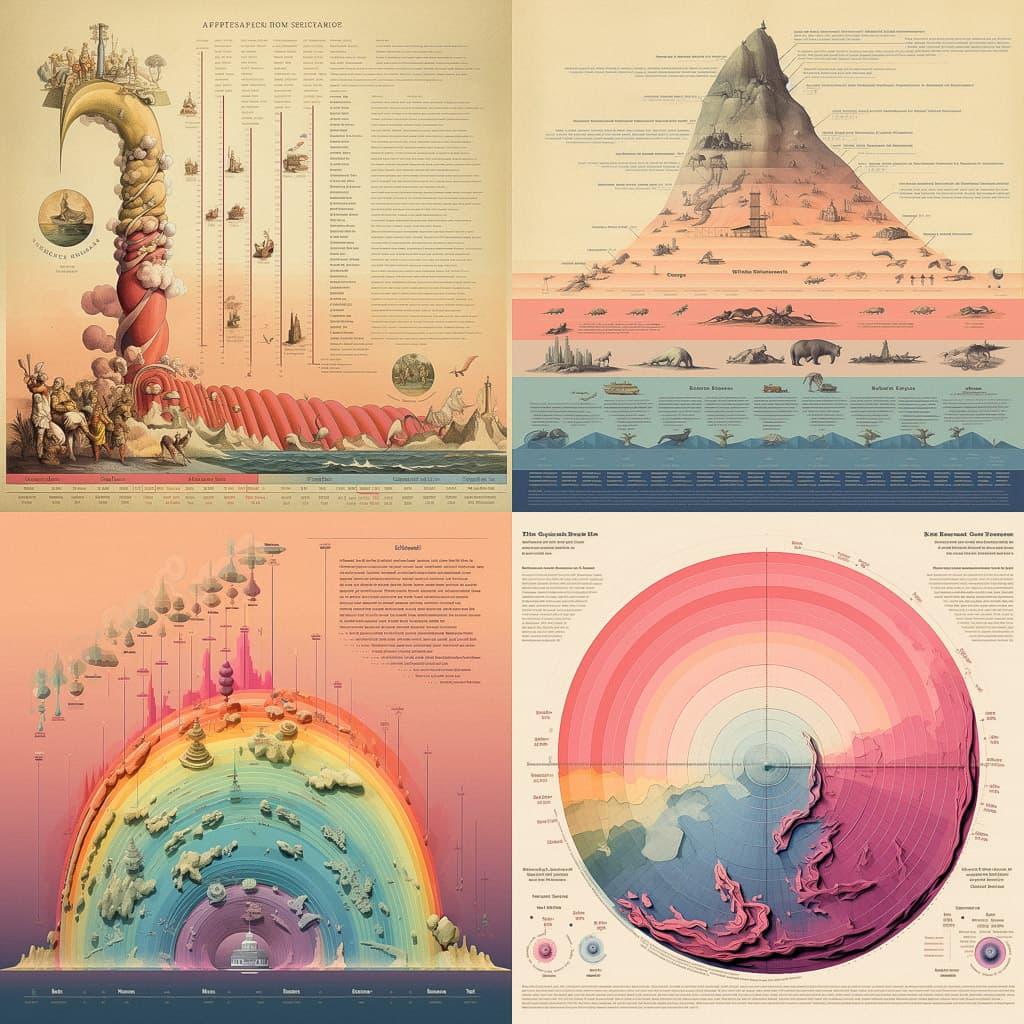 Climate history graph style, Midjourney V5.1, render 1 of 4